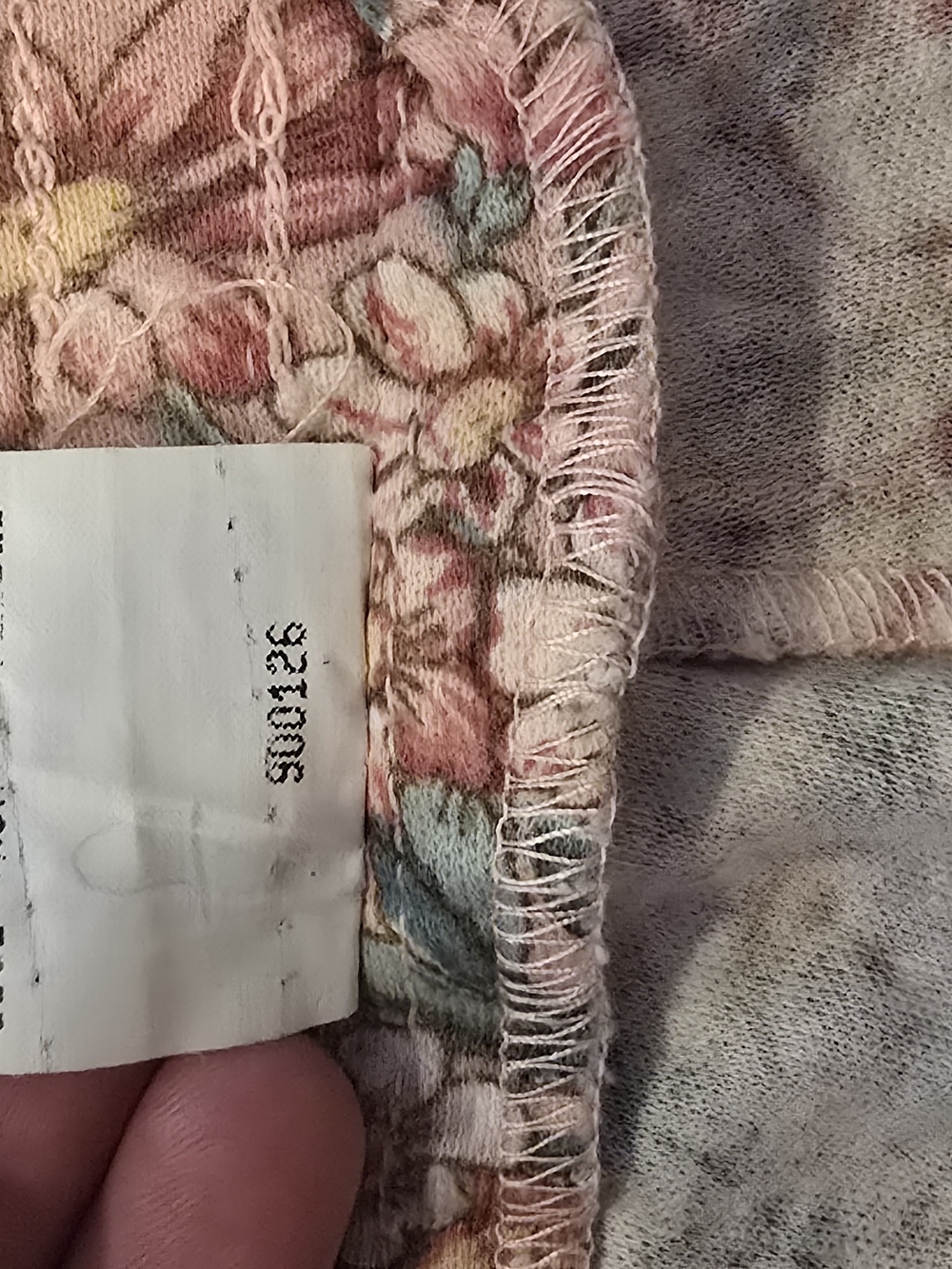 90s Vintage Floral Maxi Skirt With Pockets - Pink & Green Floral - Picture 10 of 13